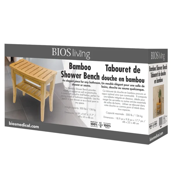 Bamboo Shower Bench