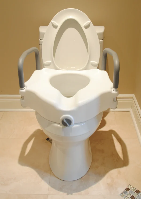 Raised Toilet Seat with Handles 1