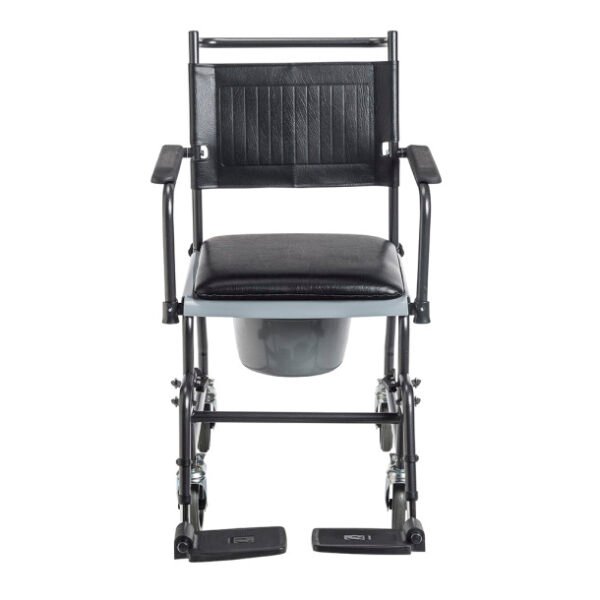 Drive Medical Upholstered Drop Arm Wheeled Commode