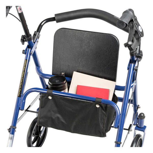 Drive Medical Durable 4 Wheel Rollator with 7.5" Casters - Blue