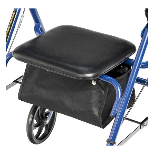 Drive Medical Durable 4 Wheel Rollator with 7.5" Casters - Blue