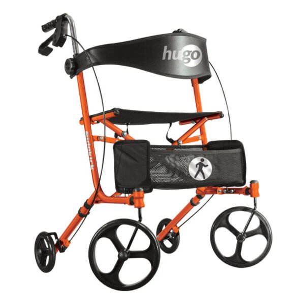 Hugo Sidekick Side-Folding Rolling Walker with a Seat