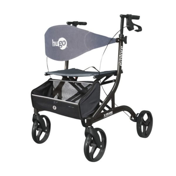 Hugo eXplore Side-Fold Rolling walker with a Seat