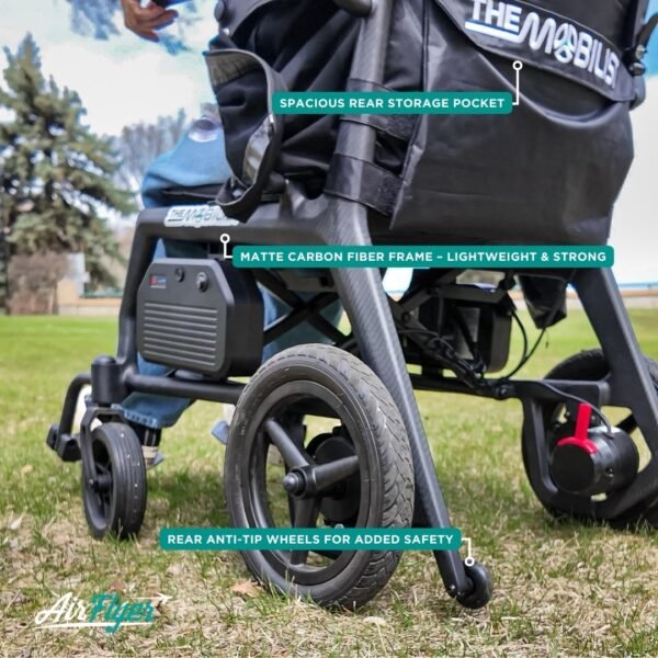 AirFlyer Ultra Lightweight Carbon Fiber Electric Wheelchair​ - Image 10