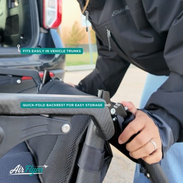 AirFlyer Ultra Lightweight Carbon Fiber Electric Wheelchair​ - Image 9