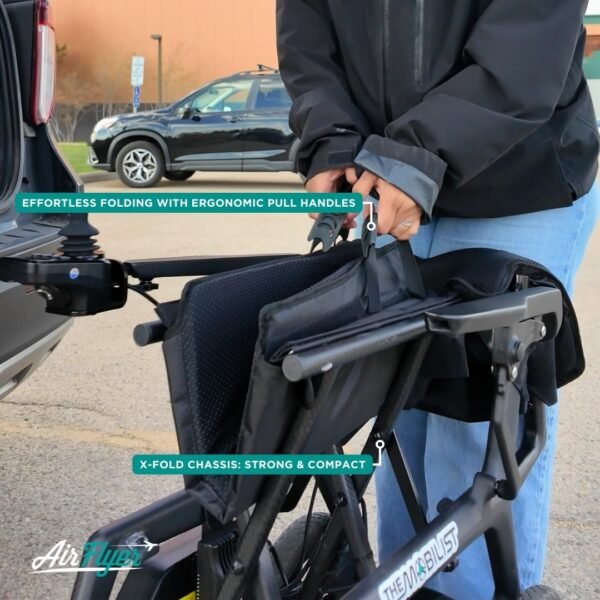 AirFlyer Ultra Lightweight Carbon Fiber Electric Wheelchair​ - Image 8