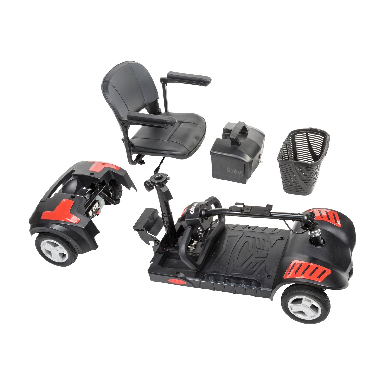 Scout LT 4-Wheel Scooter by Drive 20AH Extended Battery (Rental) - Image 7